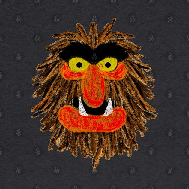 Sweetums Muppet Show inspired illustration by Debra Forth